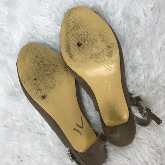 Chaussures Compensées Jaunes Mootsies Tootsies - Pointure US 7.5 (M) - Talon Compensé, Fermeture Boucle - Occasion